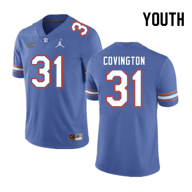 Youth #31 Ahman Covington Florida Gators College Football Jerseys Stitched Sale-Royal